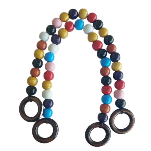 37. Wooden handles, pair