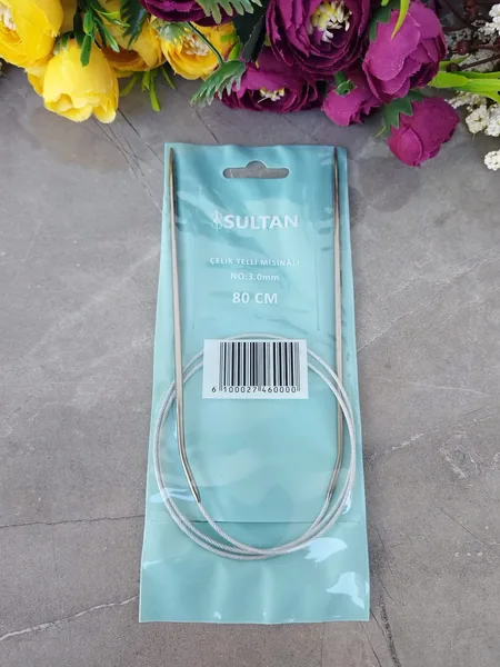 Sultan circular needles on silicone cable, 80 cm