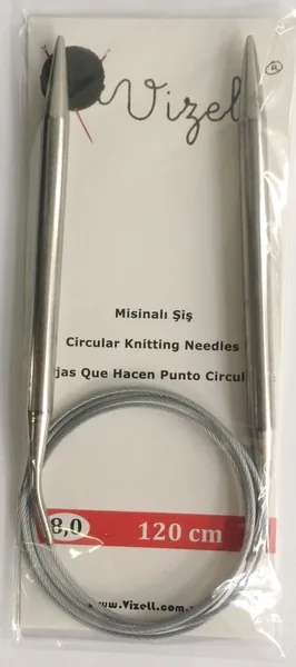 Vizell – Circular needles on silicone cable – 120 cm
